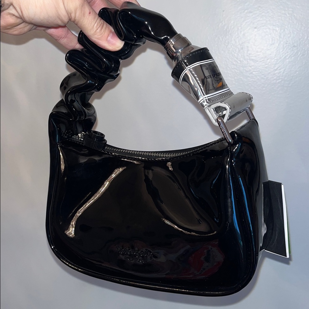 kate spade NWT! Squeeze Black Paint Mini Bag